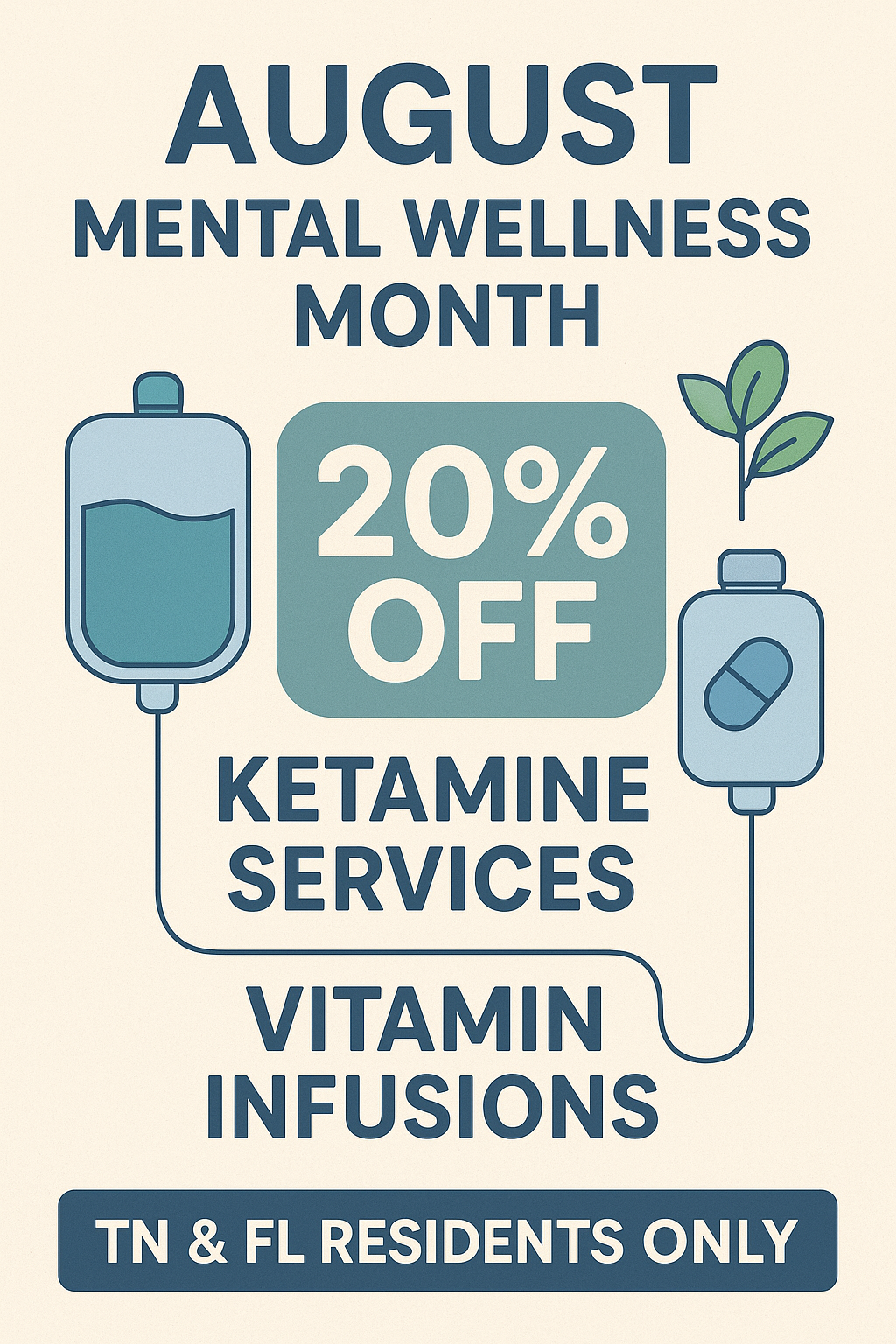 August is Mental Wellness Month- TN and FL Locations Only